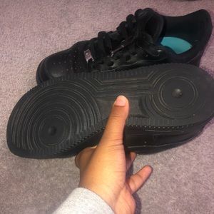 Nike black Air Force 1’s lows
